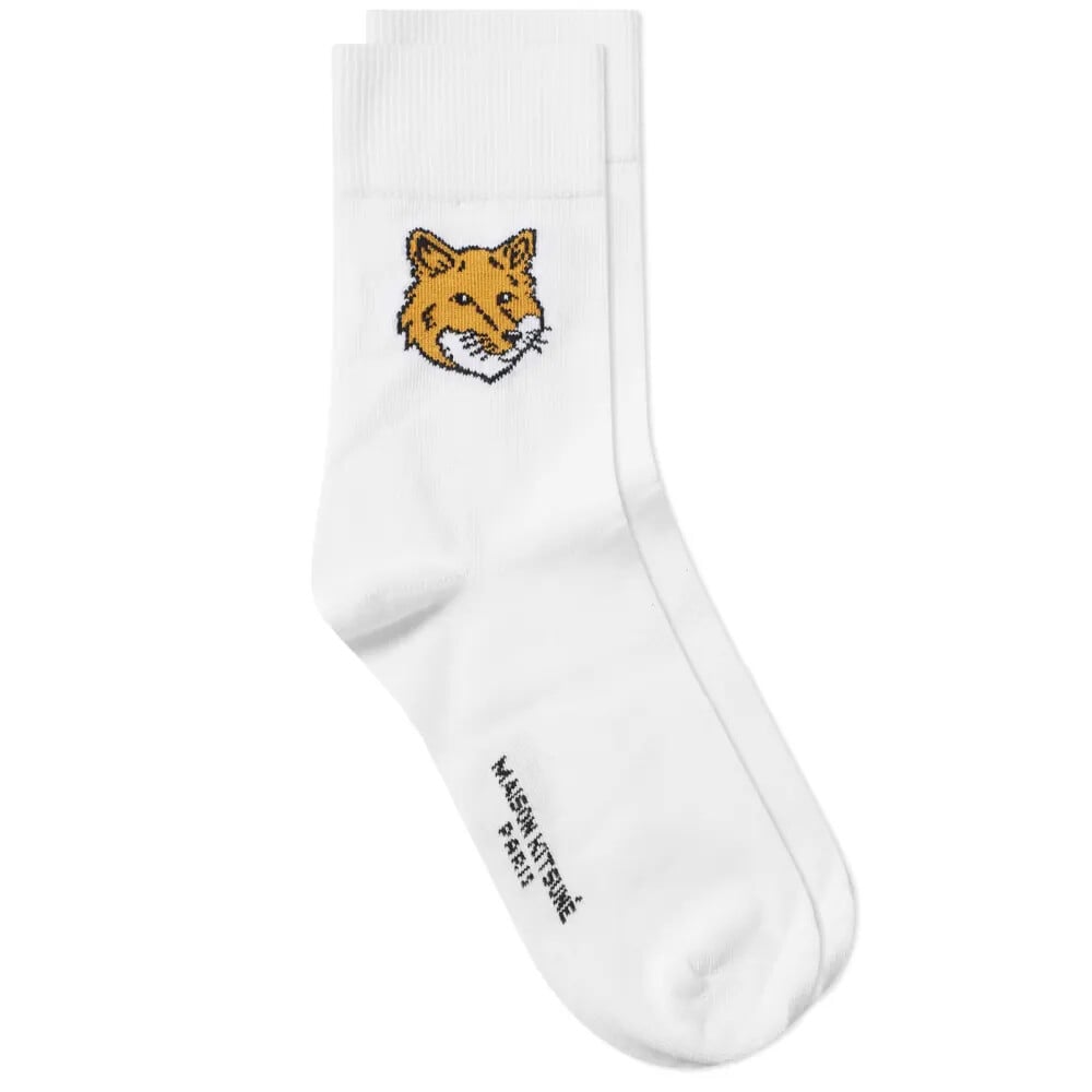 

Носки Maison Kitsune Fox Head, белый