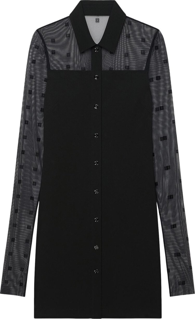 

Платье Givenchy Semi Sheer Mini Dress 'Black', черный