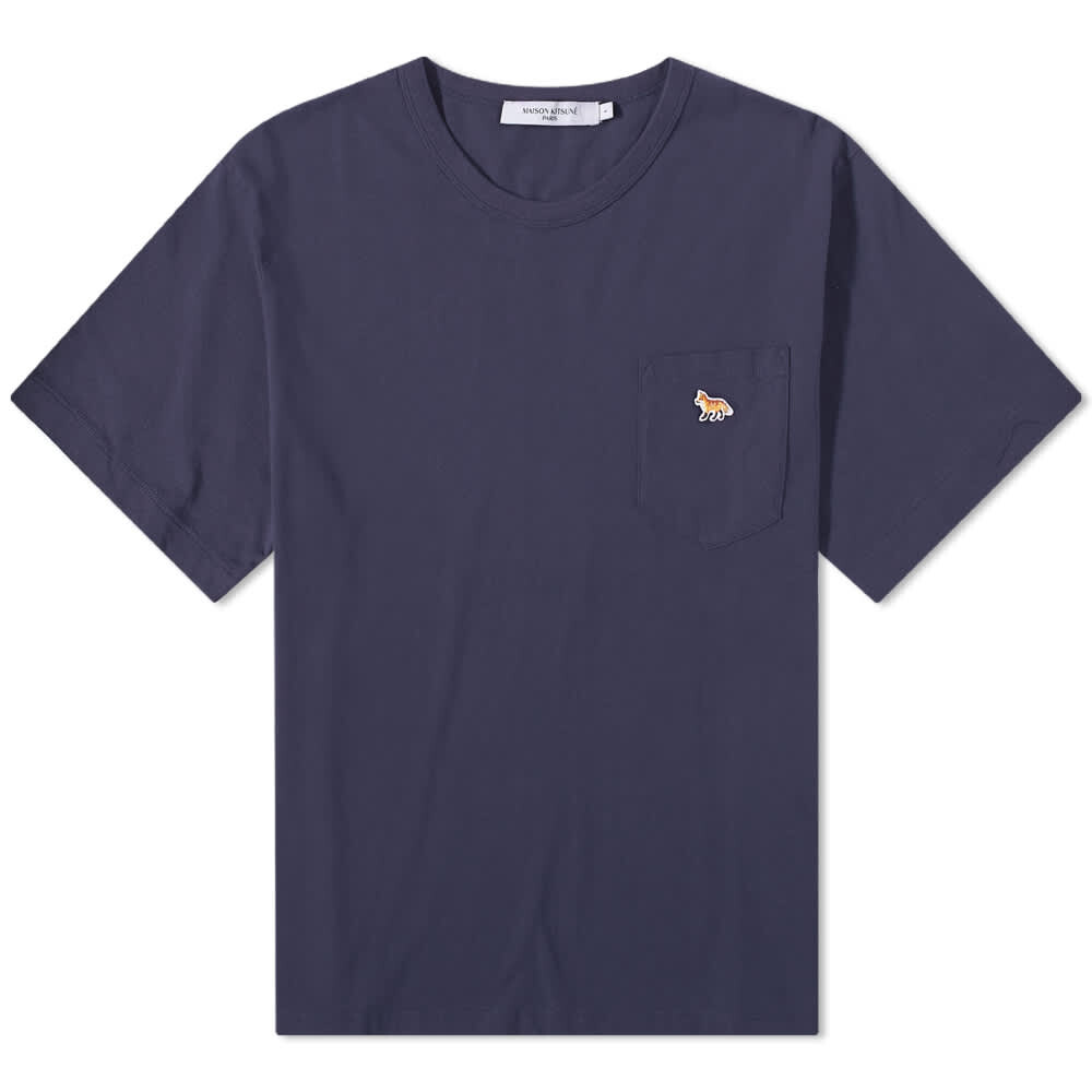 

Футболка Maison Kitsune Navy Fox Patch Classic Tee