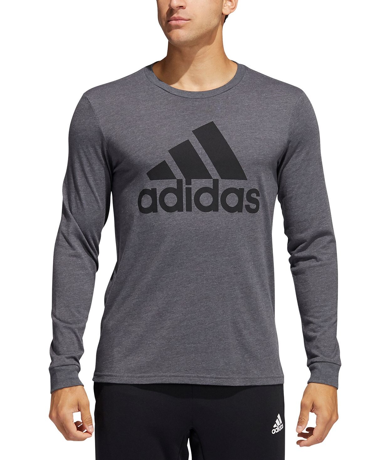 

Футболка с длинным рукавом Adidas Logo Long Sleeve, темно-серый