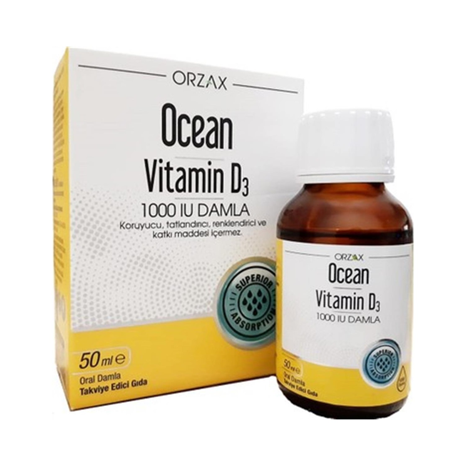 цена Витаминные капли D3 Orzax Ocean 1000 МЕ, 50 мл