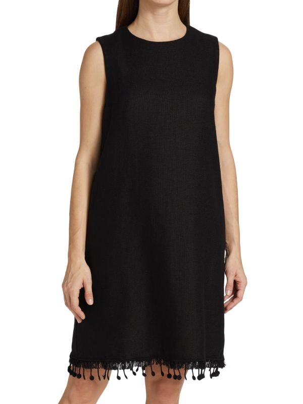 

Платье без рукавов с кисточками stuoia Max Mara Black