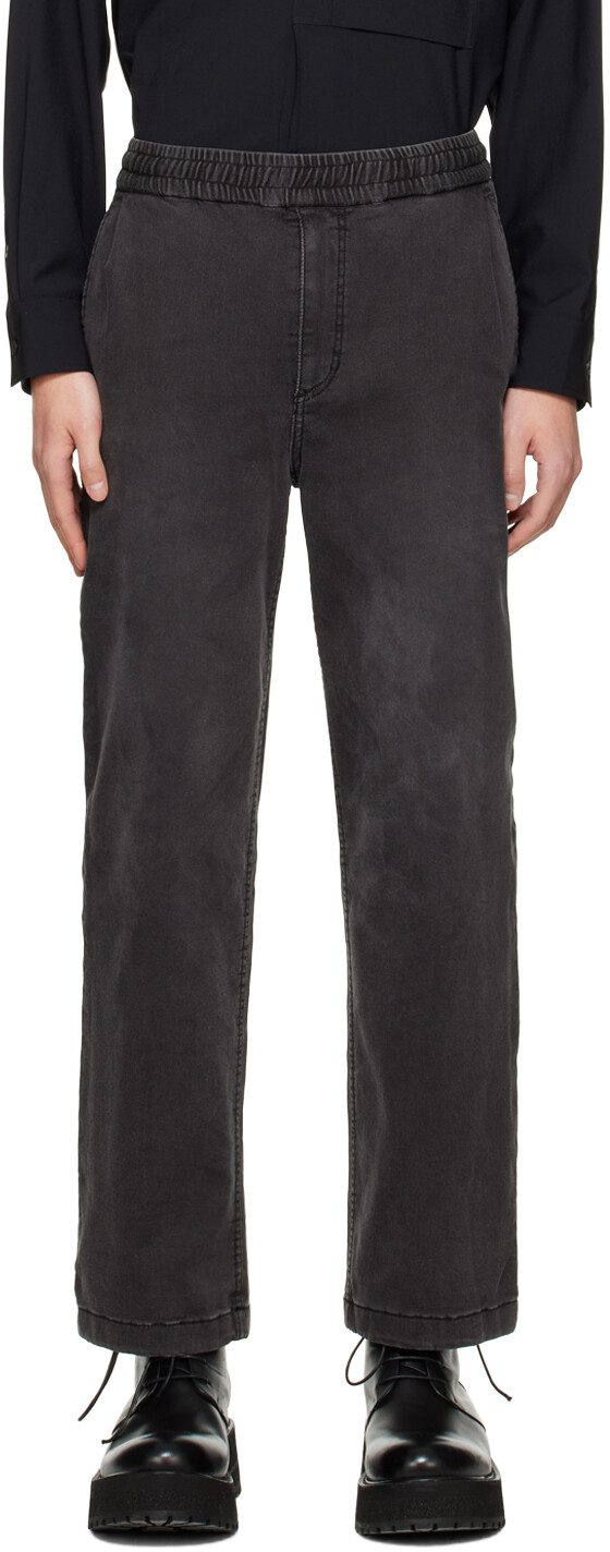 

Серые брюки со шнуровкой Solid Homme