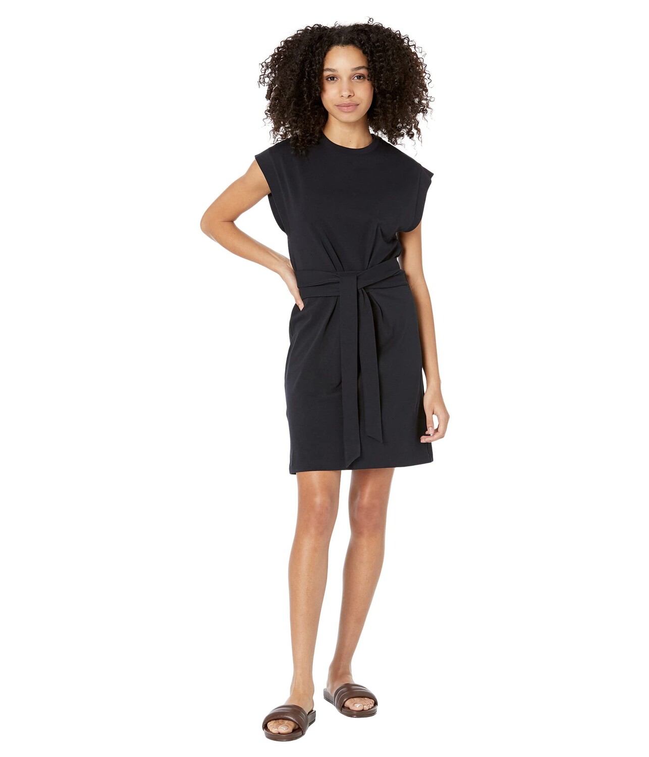 

Платье Vince, Short Sleeve 100% Cotton Tie Waist Dress