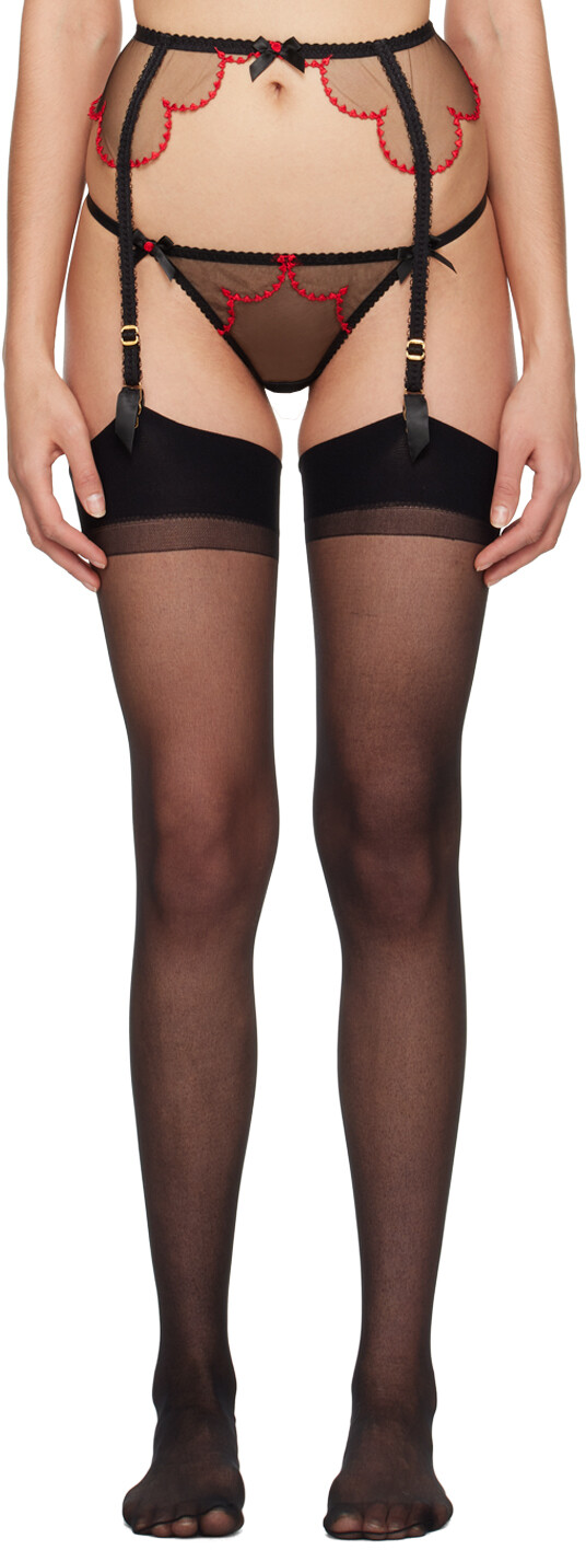 

Черный пояс с подвязками Lorna Heart Agent Provocateur