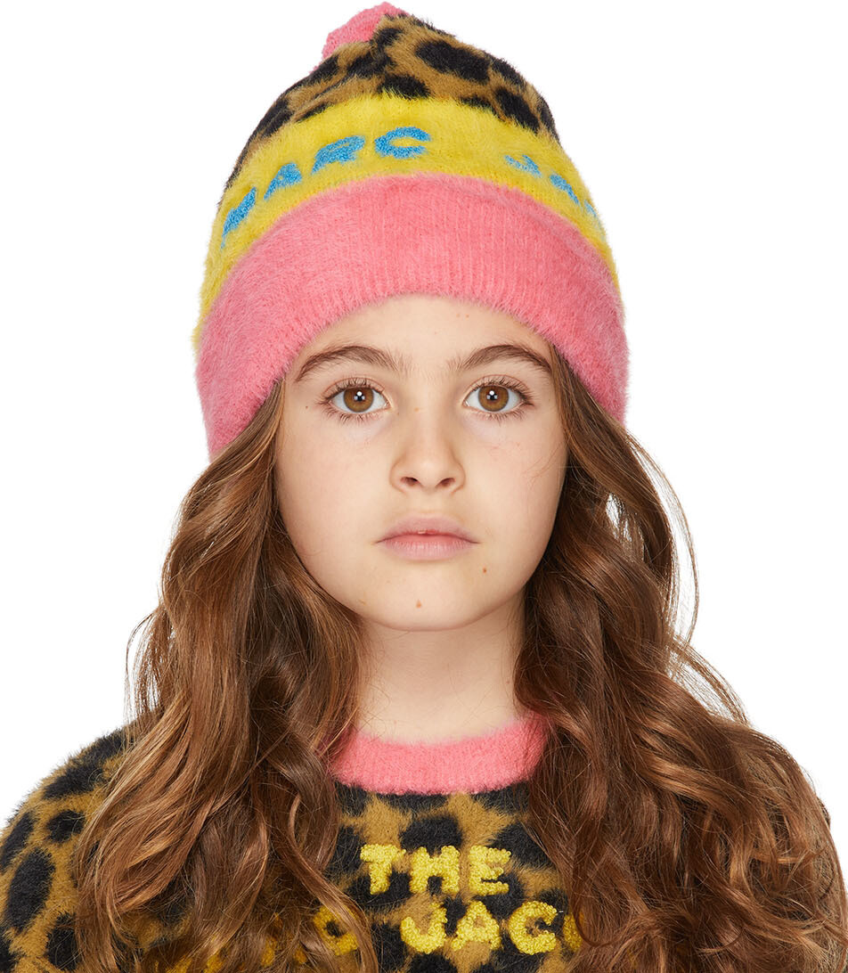 

Детская разноцветная шапка-бини 'The Cheetah Pom' Marc Jacobs