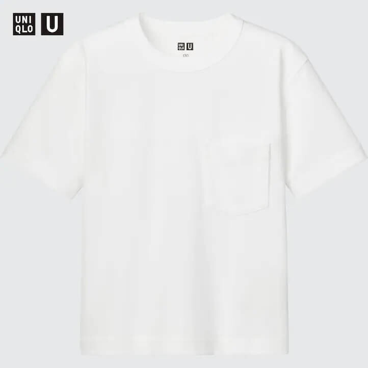 

Футболка детская Uniqlo Kids Airism Cotton Crew Neck Short Sleeved, белый