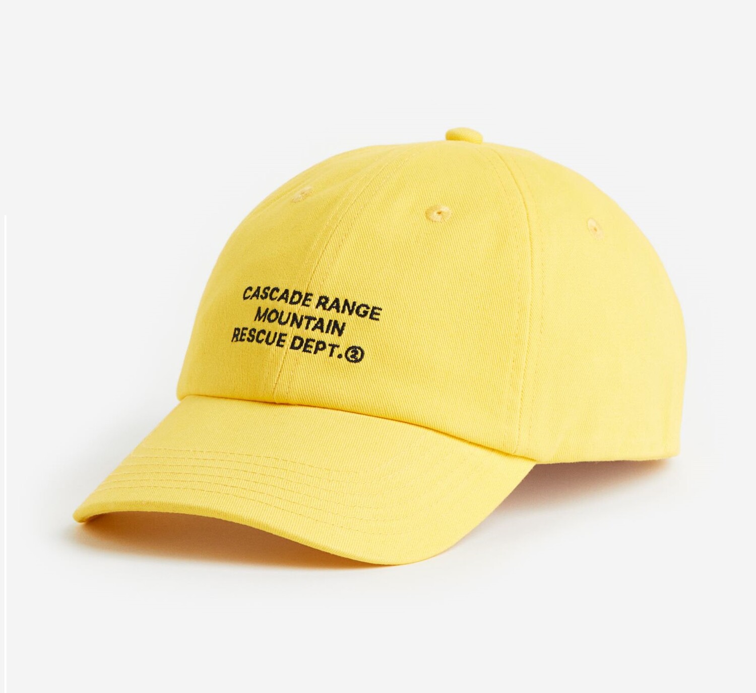 

Кепка H&M Cotton Cap with Embroidery, желтый