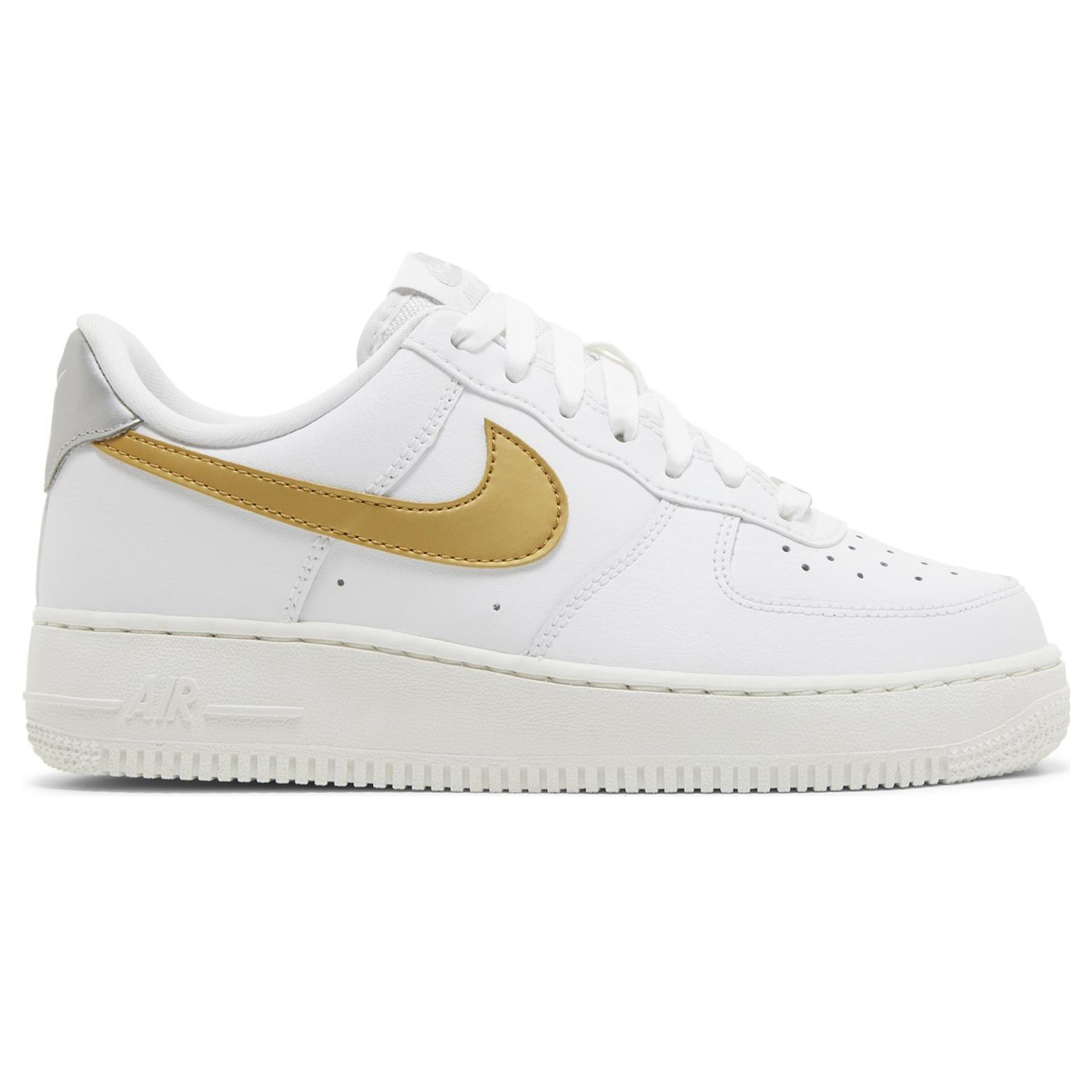 Кроссовки Nike Wmns Air Force 1 '07 'White Metallic Gold', Белый кроссовки nike wmns air force 1 mid 07 leather белый
