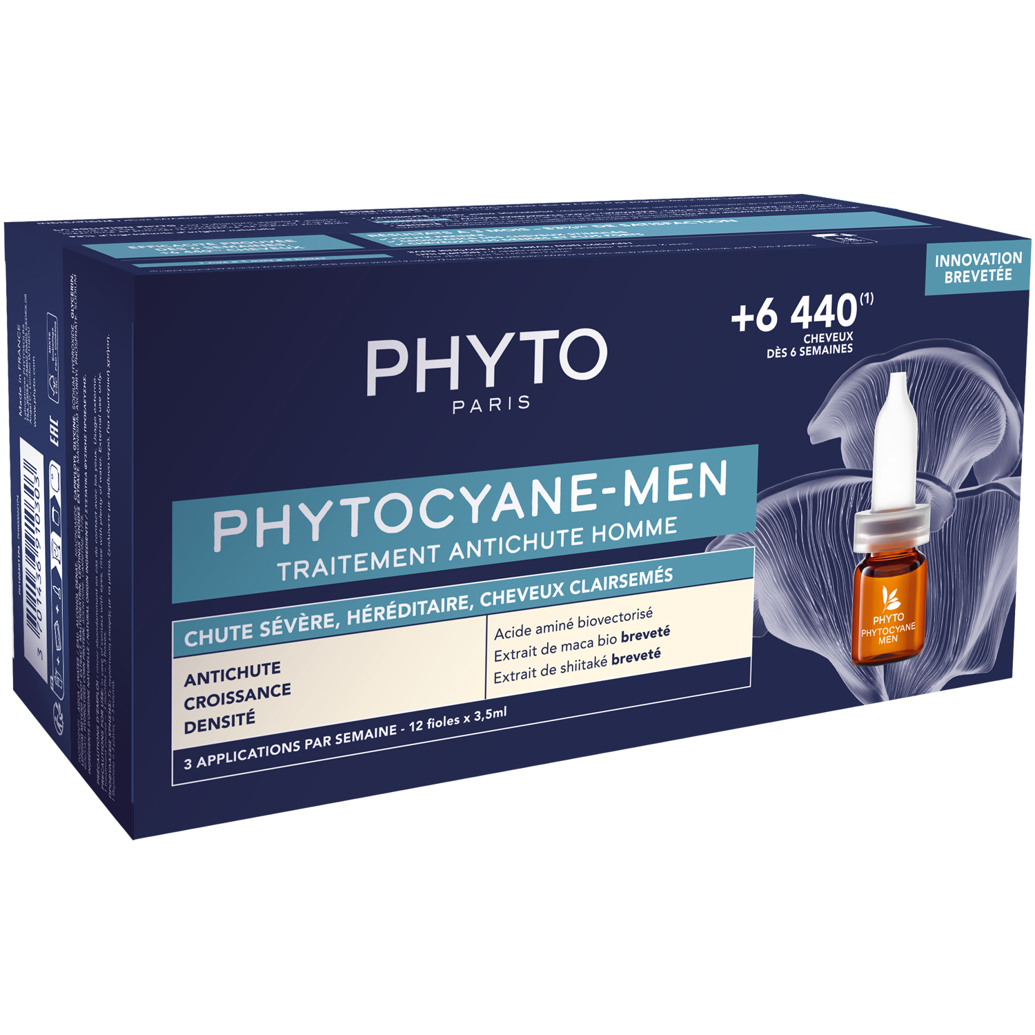 Phyto Phytocyane-Men средство против выпадения волос, 50 ​​мл укрепляющий шампунь против выпадения волос phyto phytocyane men invigorating shampoo