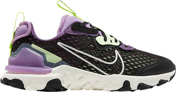 Кроссовки Nike React Vision GS 'Gravity Purple', черный цена и фото
