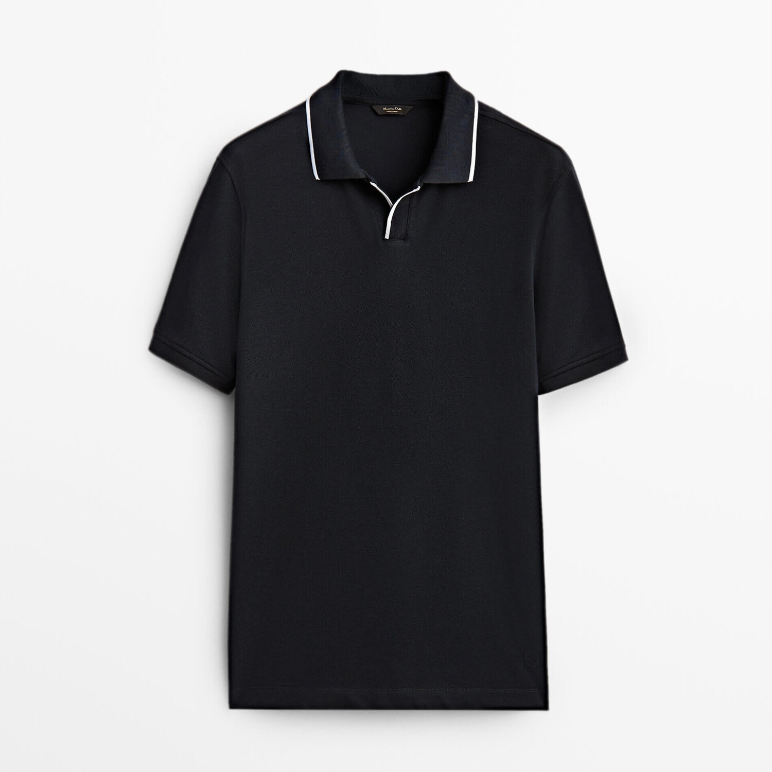 

Футболка-поло Massimo Dutti, темно-синий