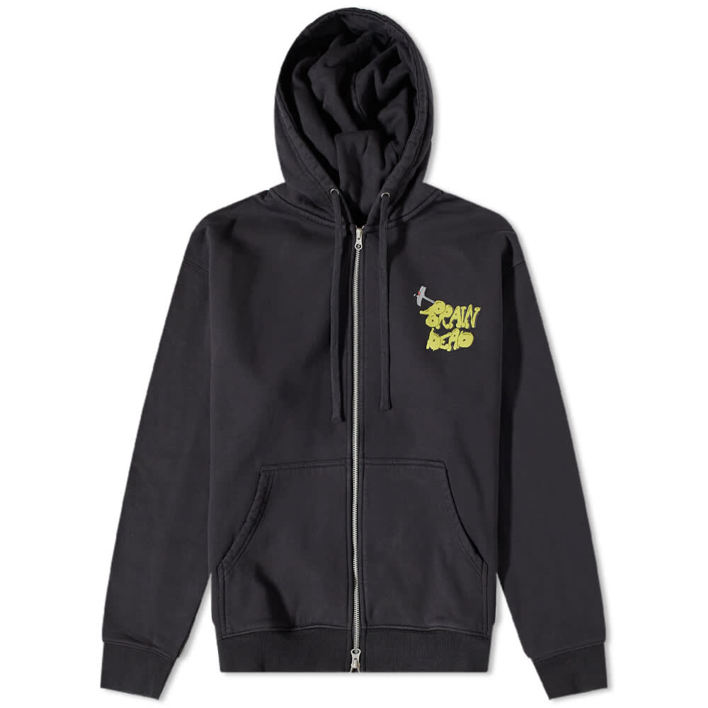 

Толстовка Brain Dead Stoned Head Zip Hoody, Черный