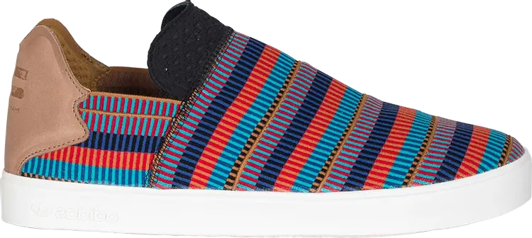 

Кроссовки Adidas Pharrell x Elastic Slip On 'Pink Beach', многоцветный