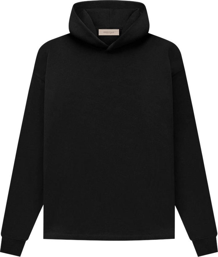 Худи Fear of God Essentials Relaxed Hoodie 'Stretch Limo', черный - фото