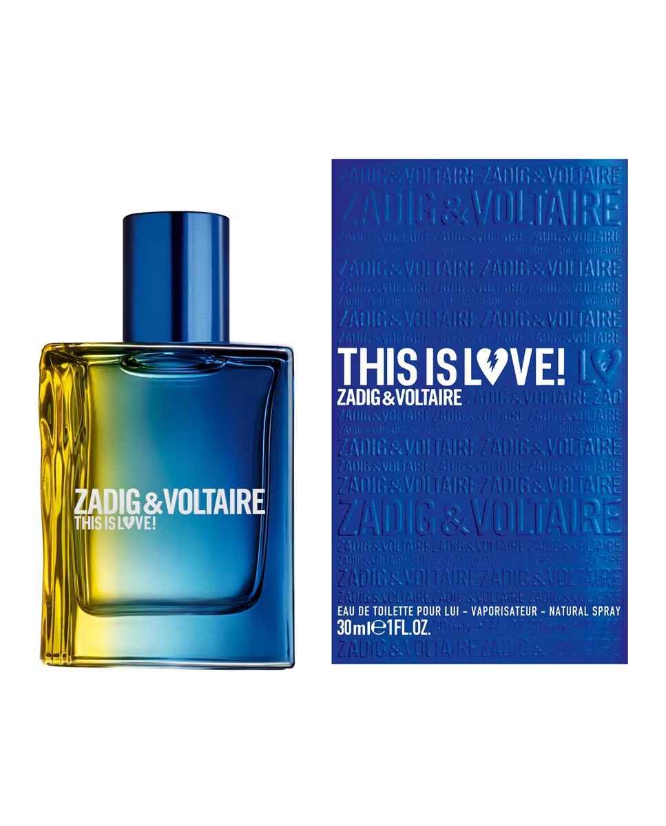 Туалетная вода Zadig & Voltaire This Is Love! Pour Lui, 30 мл this is love pour lui туалетная вода 100мл уценка