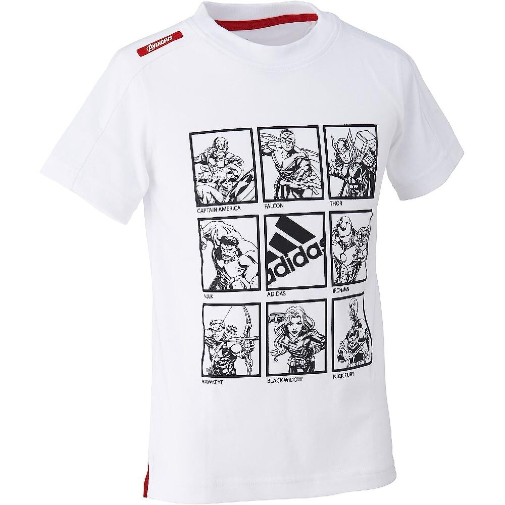 

Футболка adidas LK DY Ta Co Tee, белый/черный/красный