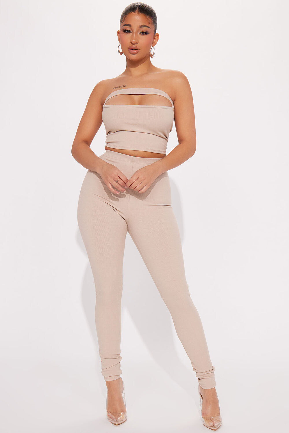 

Леггинсы Fashion Nova T13851SET, серо-коричневый