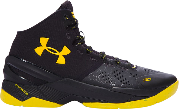 Under armour store curry black yellow