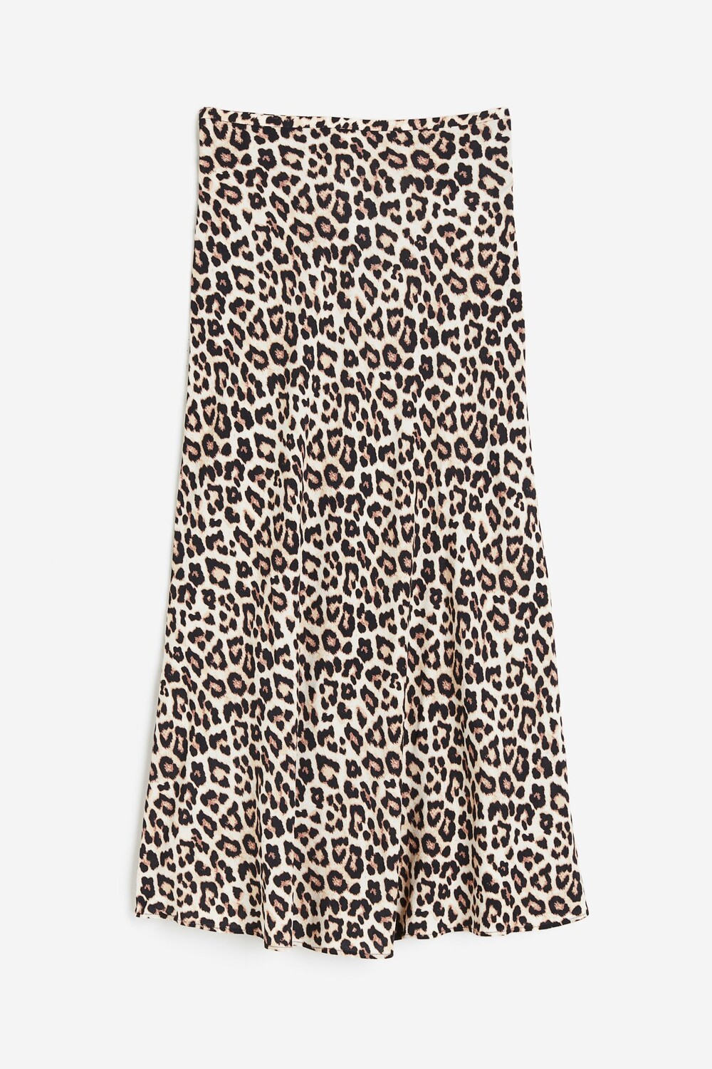

Юбка H&M Patterned Crêped Leopard Print, светло-бежевый