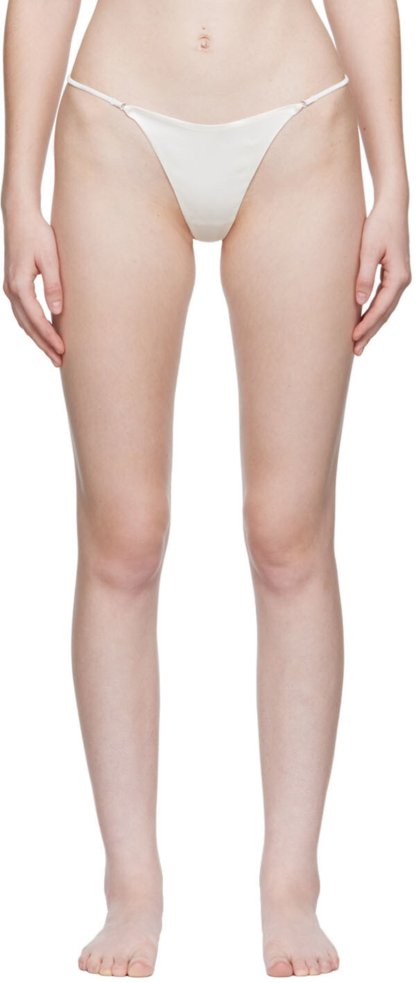 

Роскошные стринги Off-White с V-образным вырезом Fleur du Mal