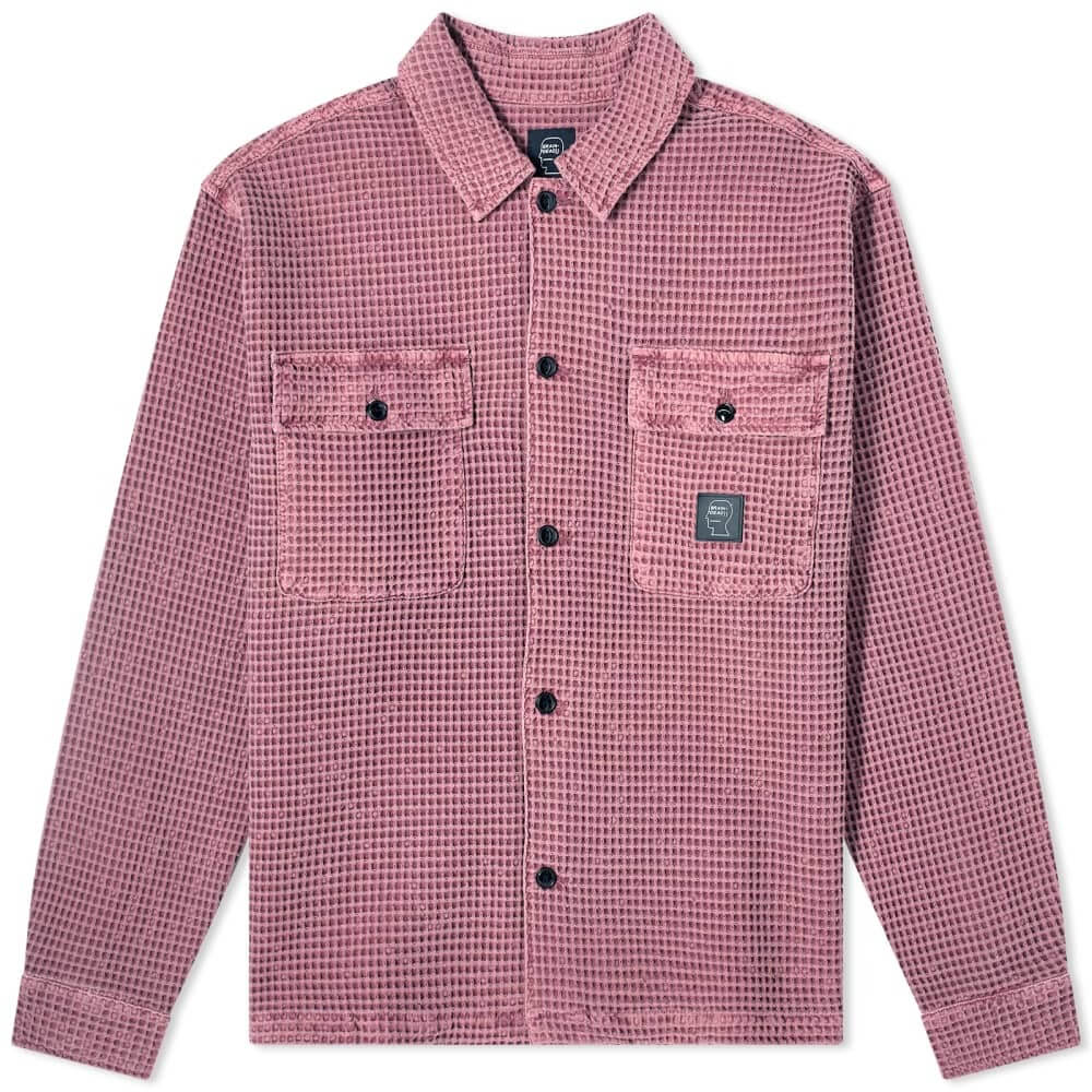 цена Рубашка Brain Dead Waffle Snap Front, розовый
