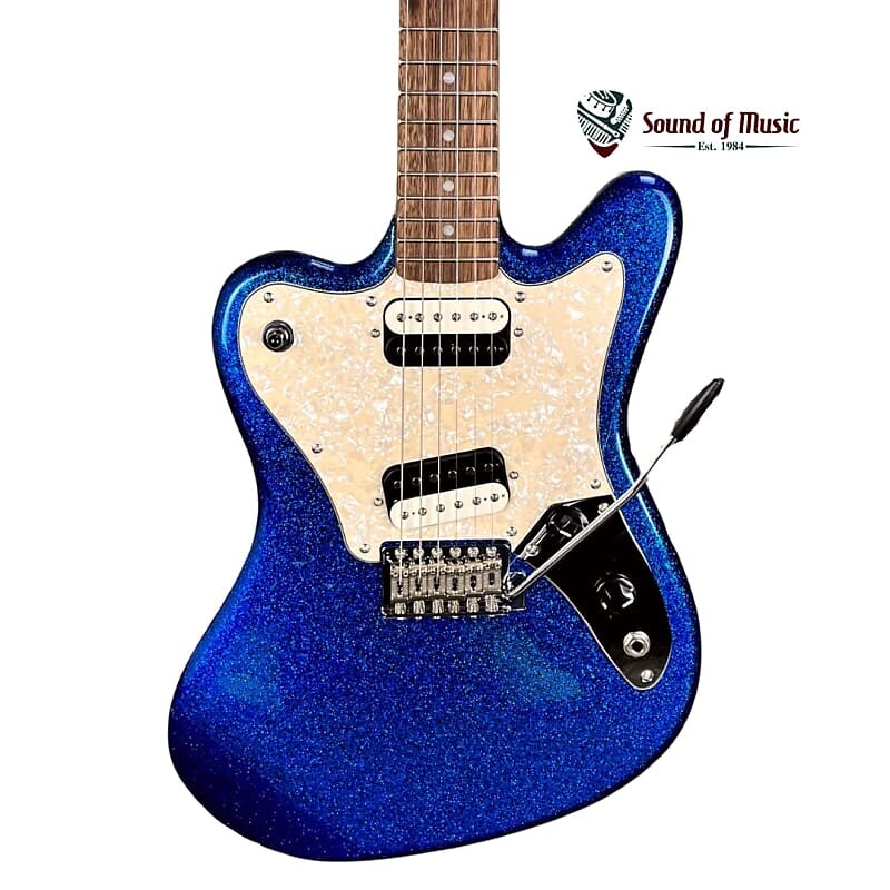 

Squier Paranormal Super-Sonic Pearloid Pickguard - Blue Sparkle 0377015513