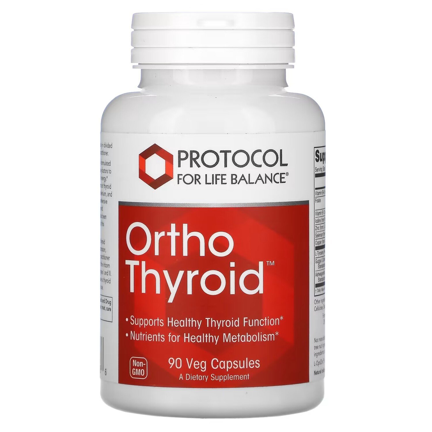 

Protocol for Life Balance Ortho Thyroid, 90 растительных капсул