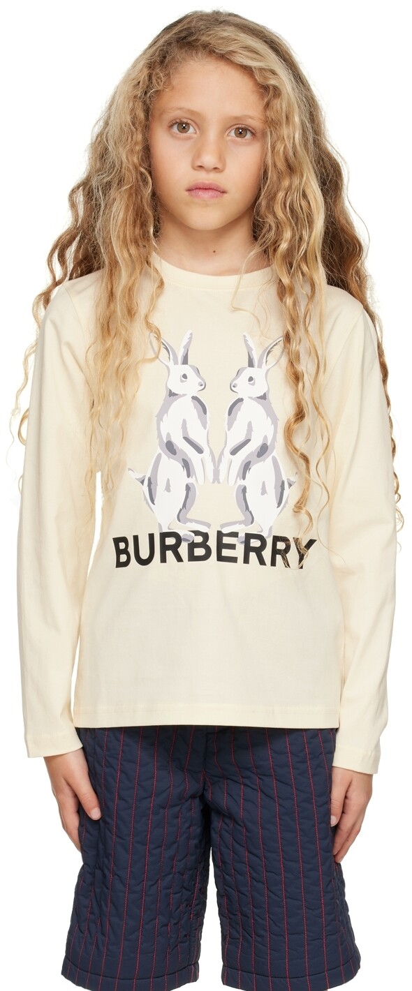 

Детская футболка с длинным рукавом Yellow Hare Burberry