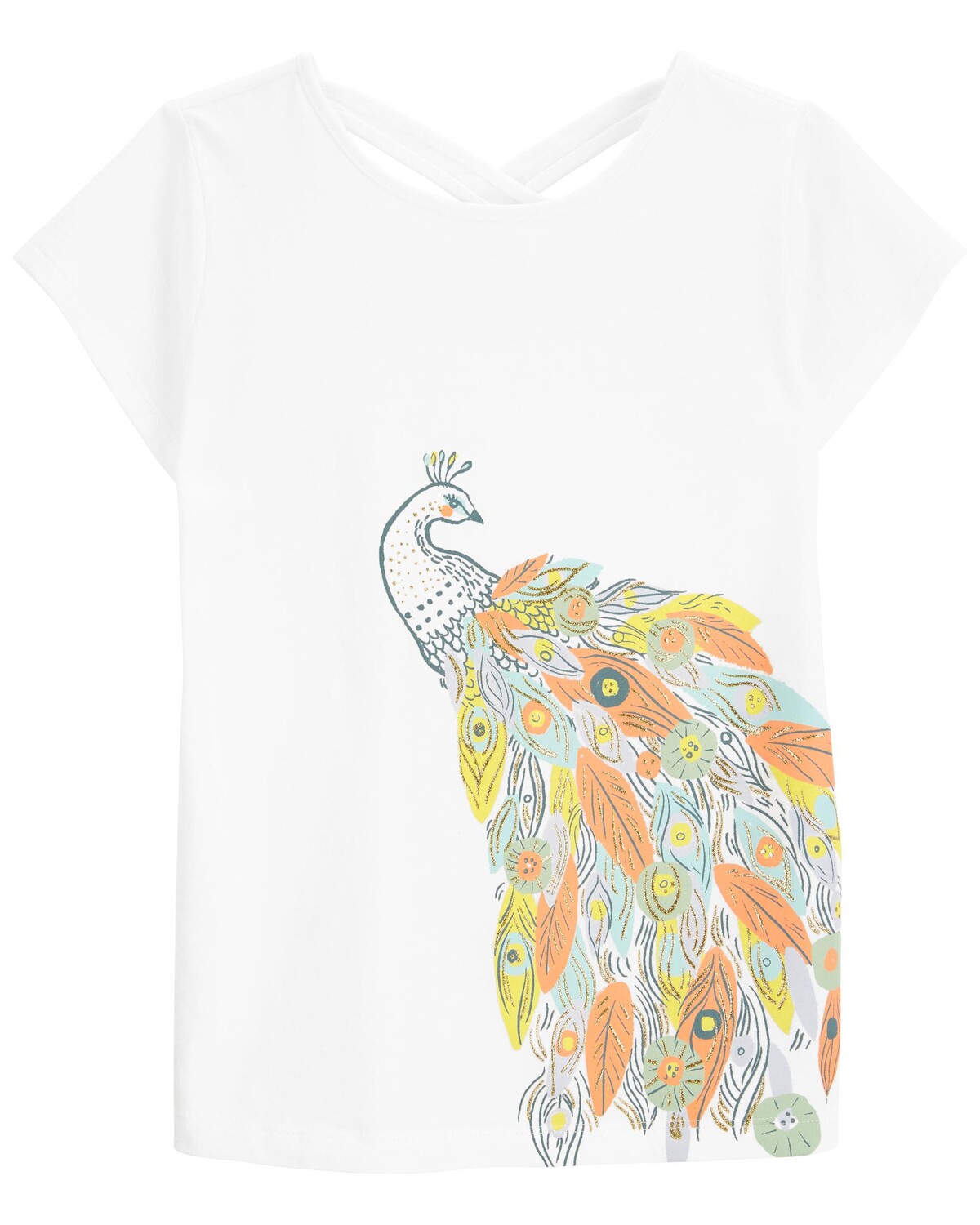 

Футболка Kid Peacock с бантом сзади Carter's, белый