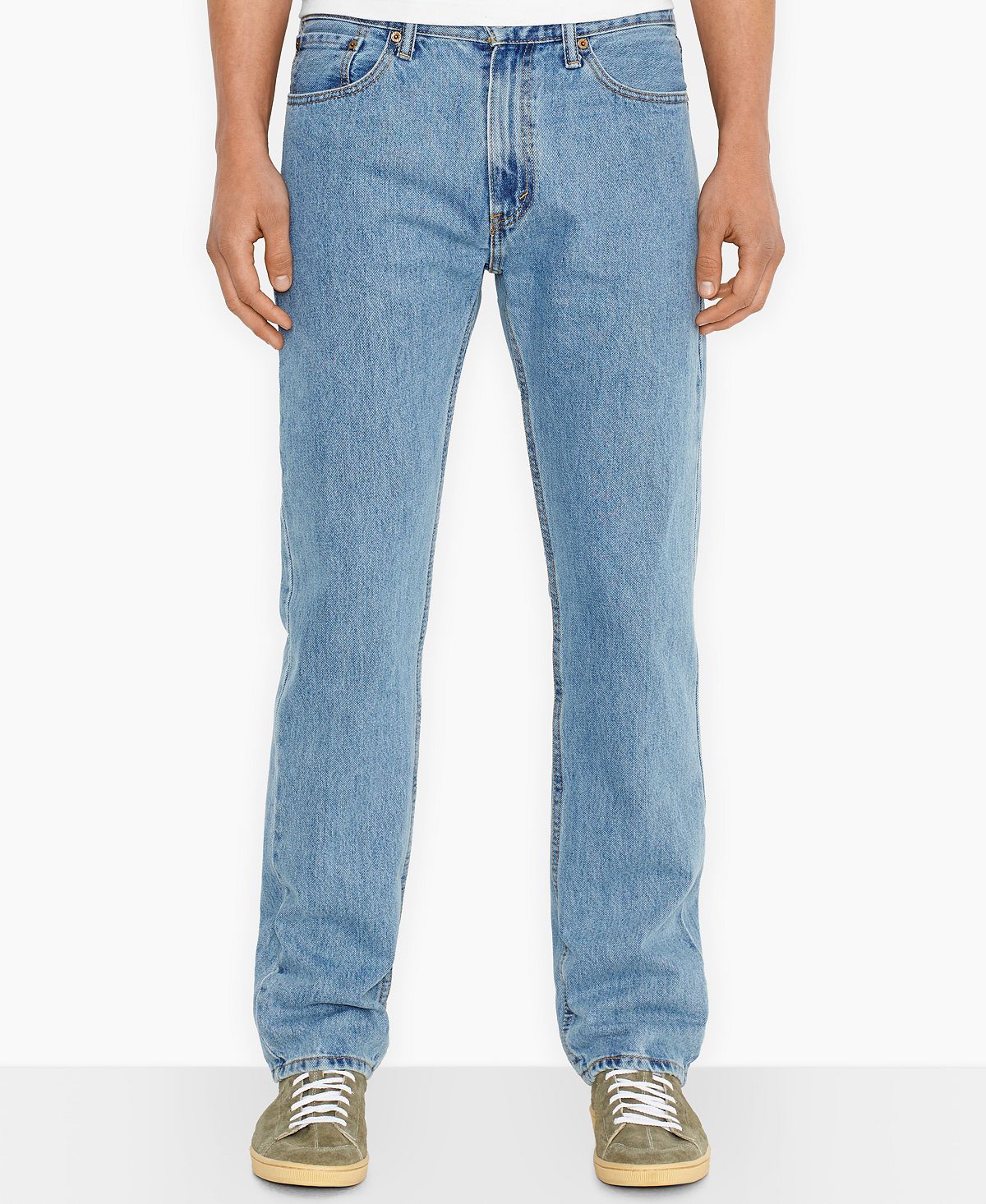джинсы levi s 505 regular fit jean цвет roadie Мужские неэластичные джинсы прямого кроя 505 стандартного кроя Levi's, мульти