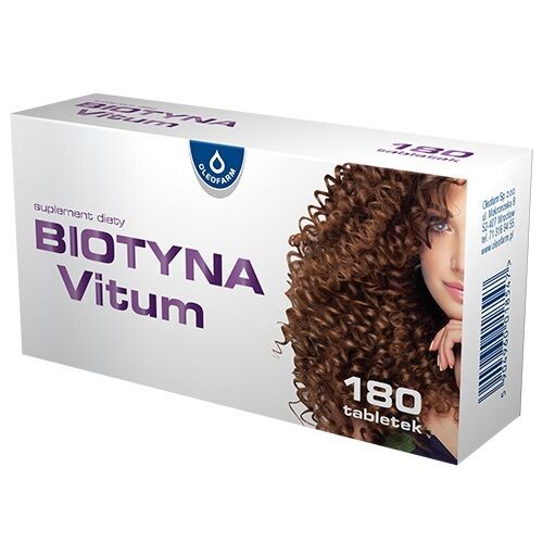 

Biotyna - Vitum подготовка волос, кожи и ногтей, 180 шт.