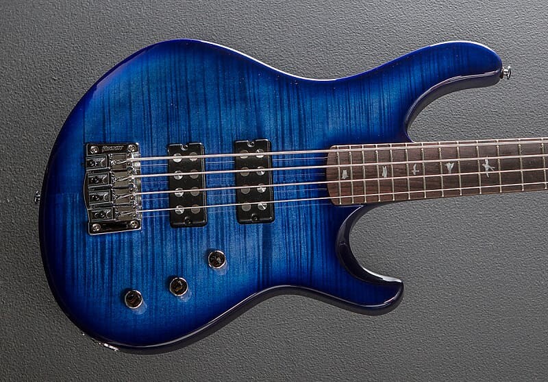 

SE Kingfisher Bass - выцветшая синяя обертка вокруг взрыва PRS