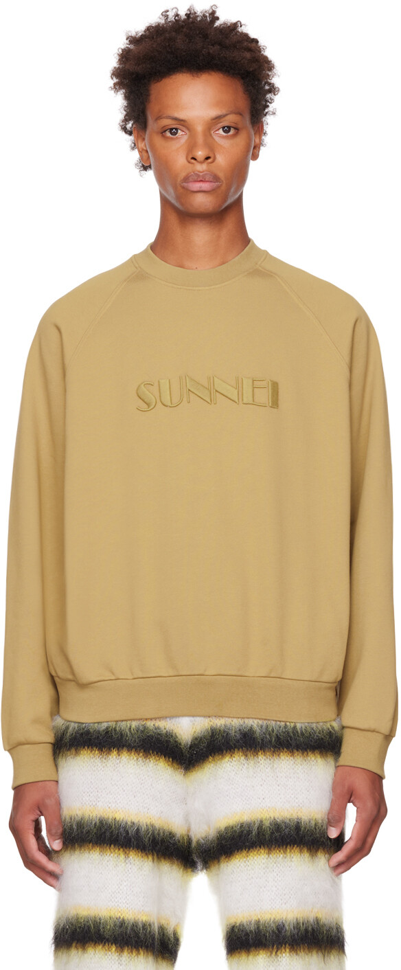 

Толстовка цвета хаки с вышивкой SUNNEI