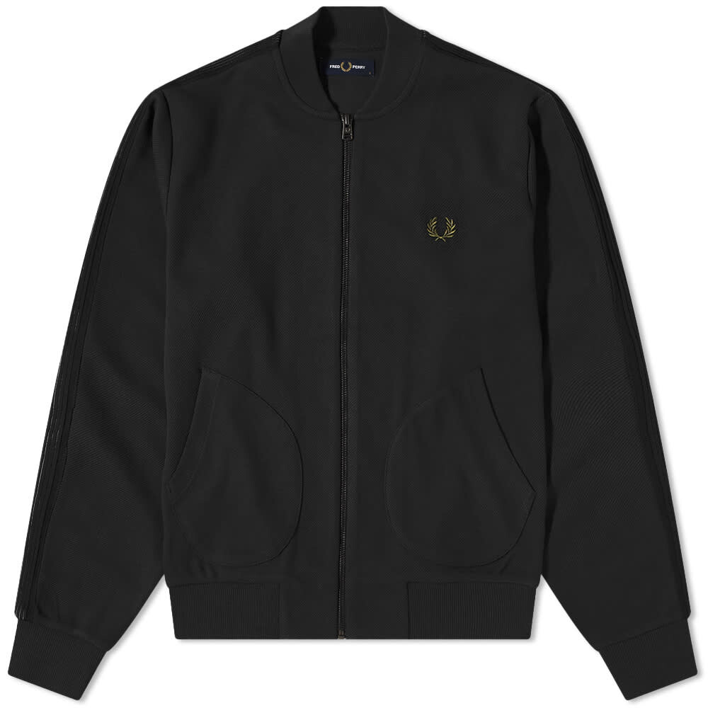 

красный - Трикотажная спортивная куртка Perry с тесьмой Fred Perry Authentic