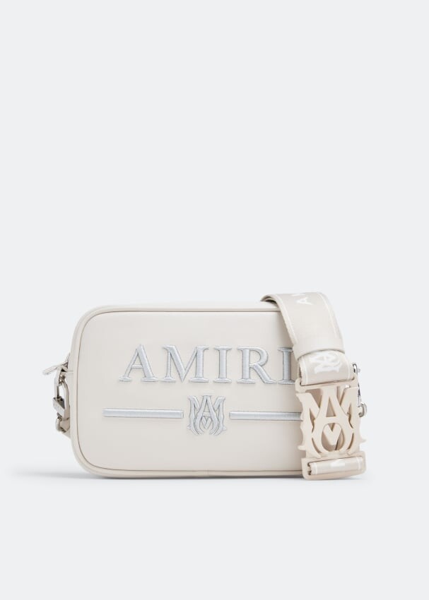 

Сумка AMIRI Embroidered camera bag, белый