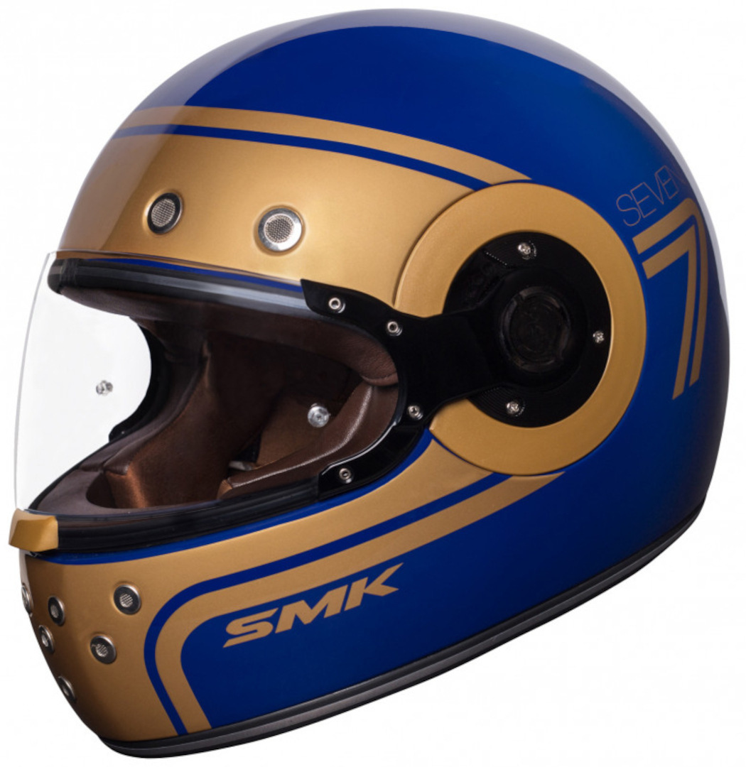 Шлем SMK Retro Seven, синий шлем demix синий