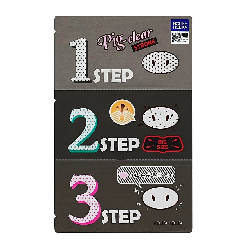 

HOLIKA HOLIKA Pig-Clear 3-Step Kit Strong набор патчей для очищения пор