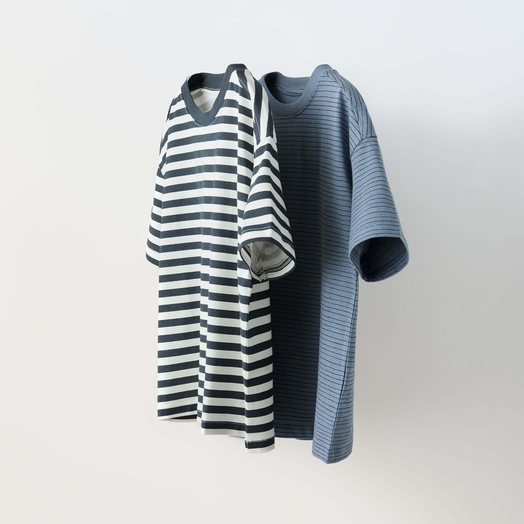 Набор футболок Zara Of Striped, 2 шт, синий