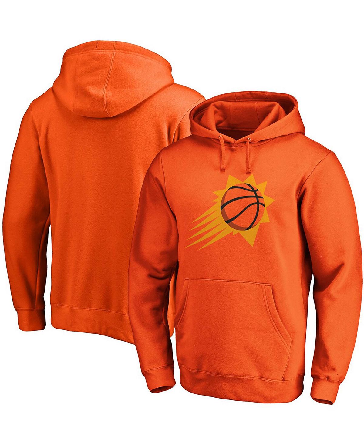 Мужская оранжевая худи с логотипом phoenix suns primary team logo Fanatics