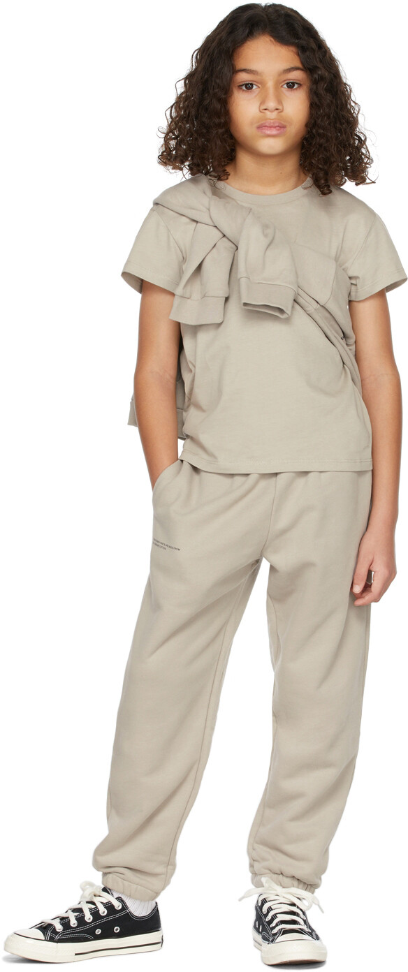 

Спортивные штаны Kids Taupe из органического хлопка 365 PANGAIA