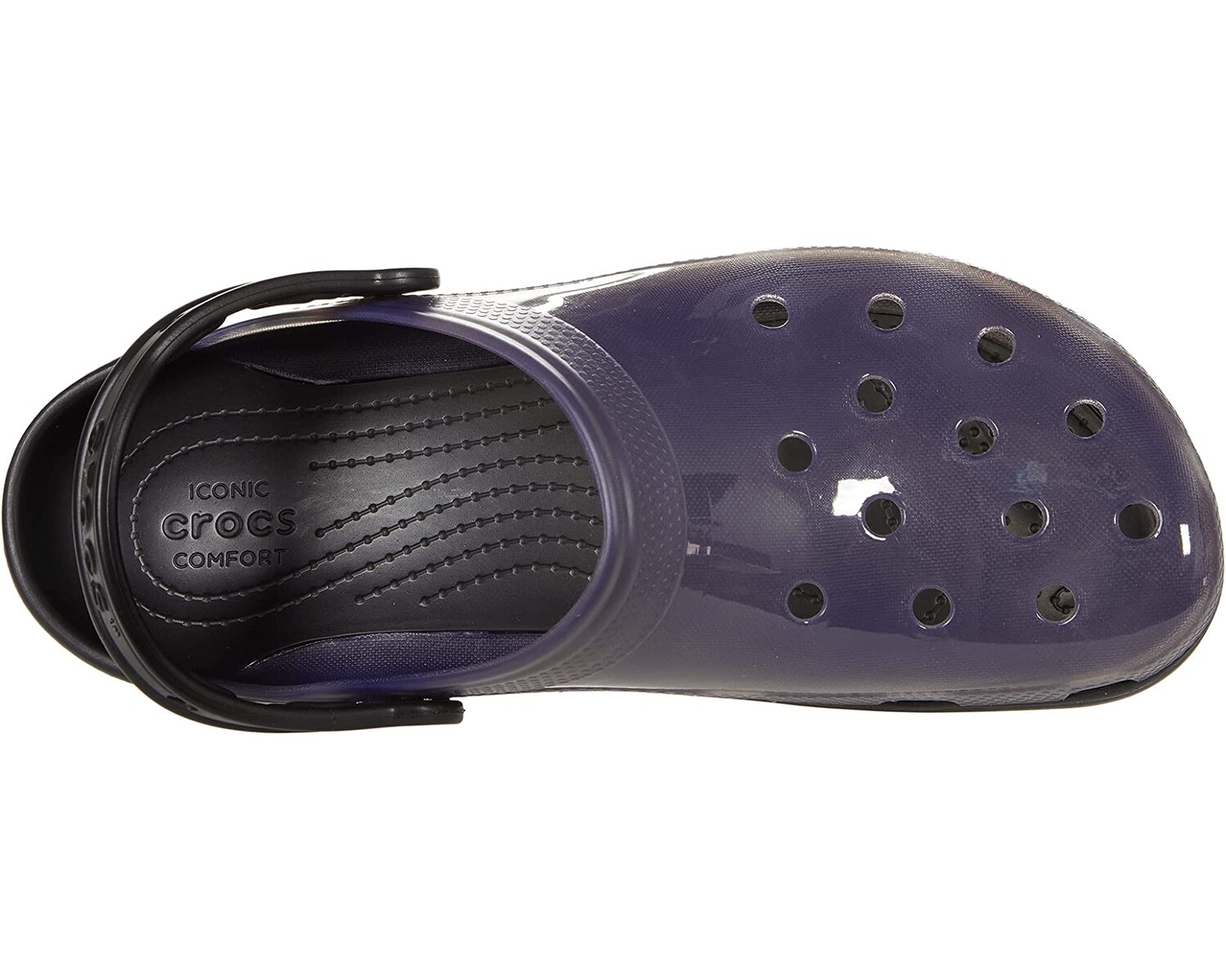 

Сабо Classic Translucent Clog Crocs, черный