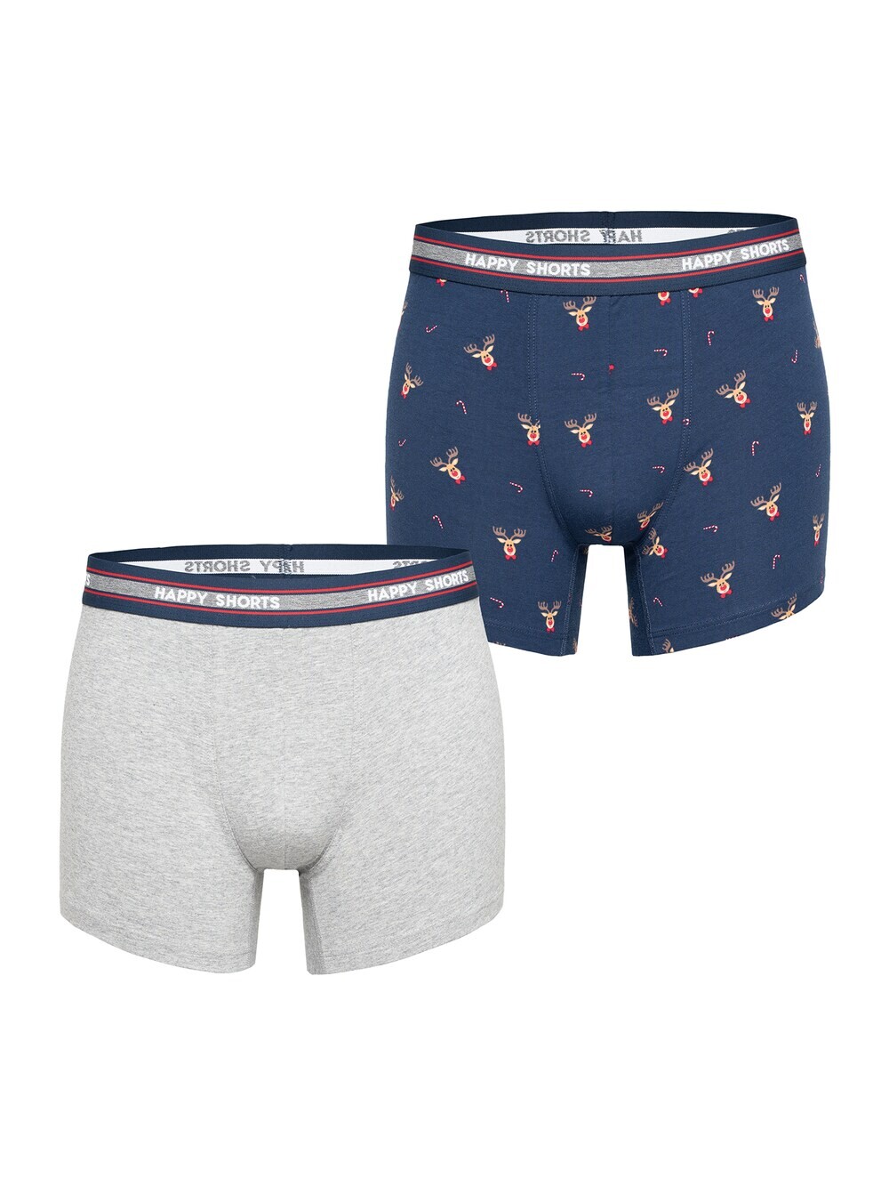 

Трусы боксеры Happy Shorts, темно-синий/белый