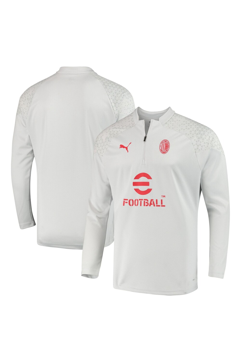 

Тренировочная толстовка AC Milan с молнией 1/4 Puma, серый