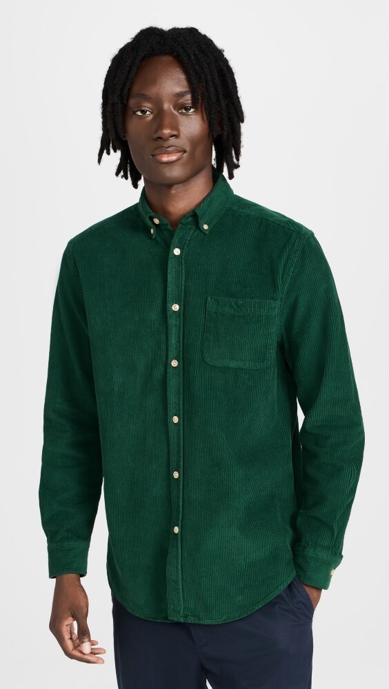 

Рубашка Portuguese Flannel Lobo Corduroy, зеленый