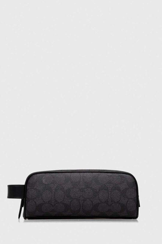 

Кожаная косметичка Coach, серый