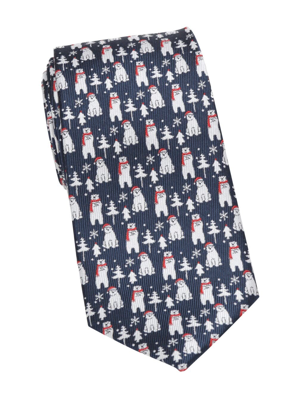 

Шелковый галстук Holiday Polar Bear Cufflinks, Inc., синий