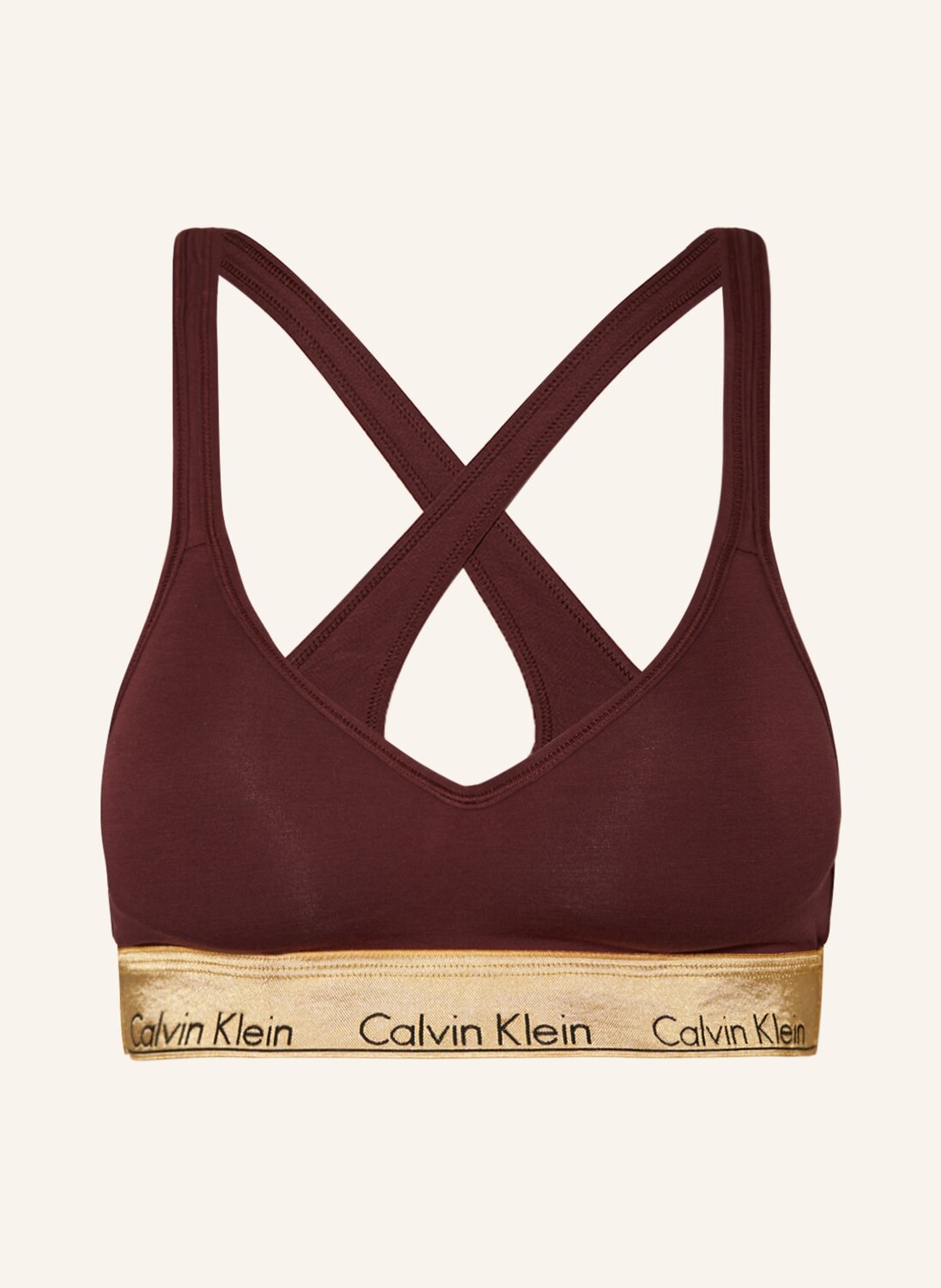 

Бюстье современный хлопок Calvin Klein, цвет DUNKELLILA/GOLD