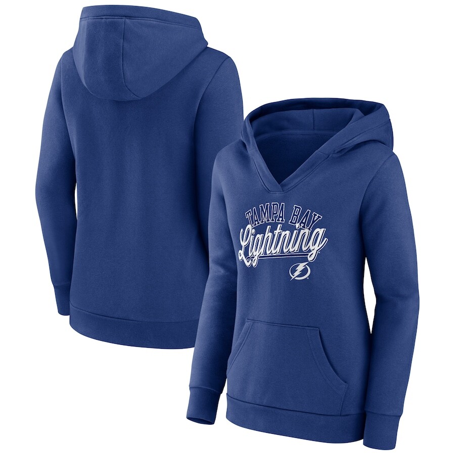 

Пуловер с капюшоном Fanatics Branded Tampa Bay Lightning, синий