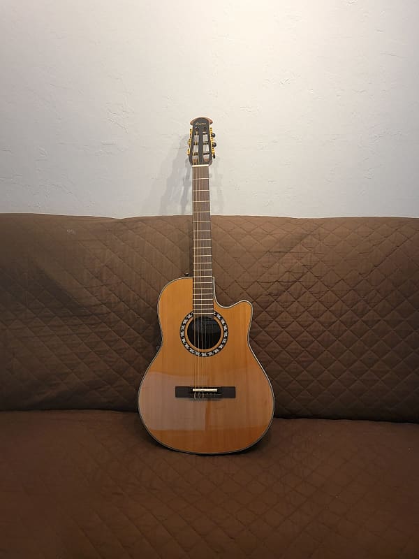 Акустическая гитара Ovation 1773AX-4 Pro Timeless Collection Mid Depth Cedar Top Nylon 6-String Acoustic-Electric Guitar